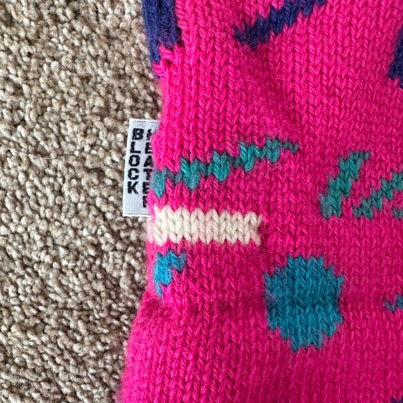 Vintage 80s BLOCK HEATER Cozy Canadian Winter Wool Knit Toque - Picture 2 of 3